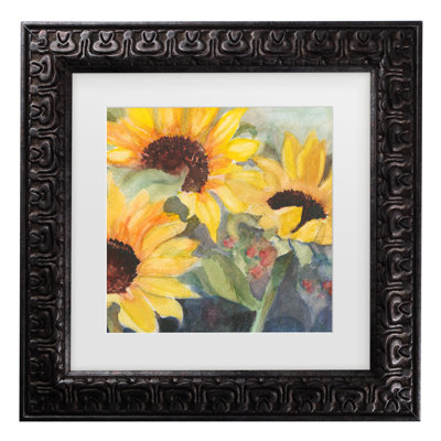 Tournesols dans l'aquarelle II par Sandra Iafrate