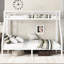 Lit superposé simple au-dessus de grand lit simple en métal TG, solution d'espace pour les adolescents, réduction du bruit, blanc, structure, espace de rangement sous le lit, installation sur 2 côtés, option de sommeil Éléments pour les adolescents et les adultes, deux forts
