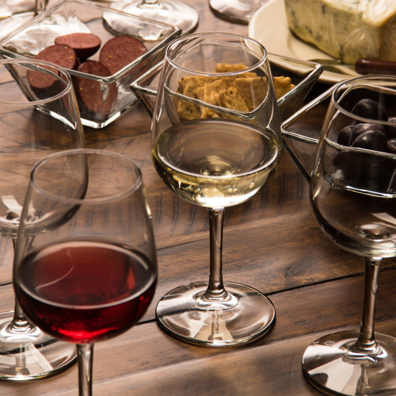 Libbey 12.75 Oz Clear Glass Stemmed Wine Glasses Set of 12