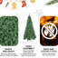500 pointes, arbre de Noël artificiel de 6 pi, structure à charnières, pliage rapide, support en métal, placement sûr, plein, décoration de fête, arbre de décoration de bureau avec pointes et structure