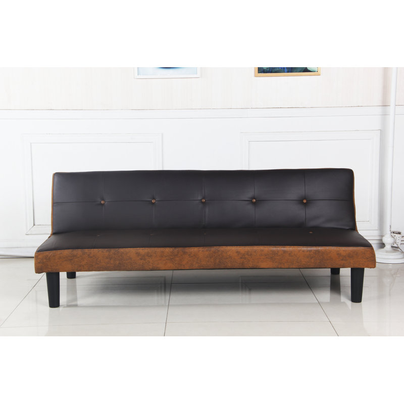 Gremillion Twin 70'' Upholstered Convertible Sofa, Gray
