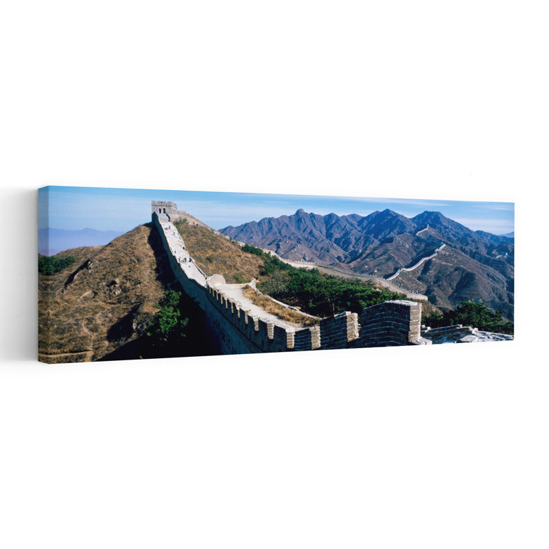 Great Wall China 1 Piece Wrapped Canvas Panoramic Wall Art, 30.48 cm H x 91.44 cm W