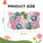  Wildflower Floral Bathroom Rug - Cute Tufted Non Slip Soft Flower Shaped Bath Mat, Washable Farmhouse & Cottagecore Bathroom Decor - Aesthetic Green Rug For Vanity, Tub, Entryway(32''x20'')-1884824681-1884401812