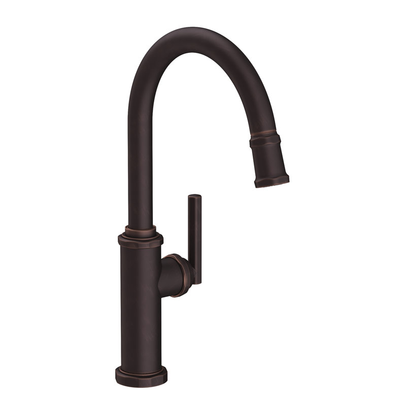 Heaney Single Handle Pull Down Kitchen Faucet, Venetian Bronze