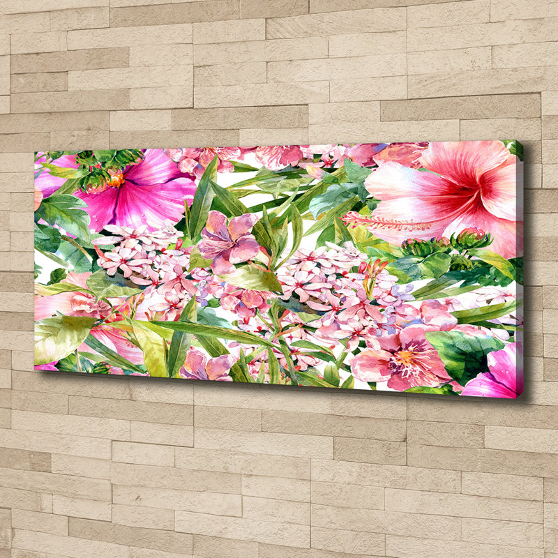 Floral Pattern - Wrapped Canvas Print