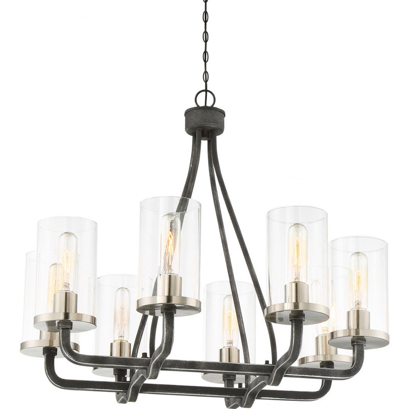 Keyva 8 - Light Dimmable Classic / Traditional Chandelier