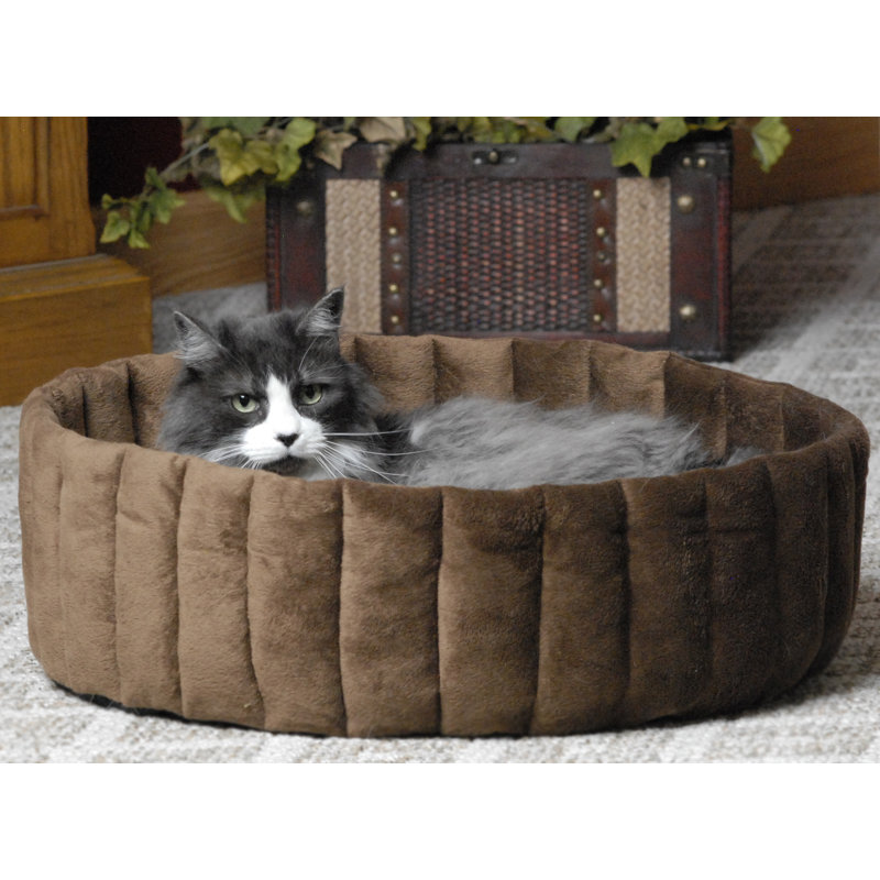 Beigne Kitty Kup, Grand (l 20 po x P 20 po x H 7 po), Brun clair / mocha