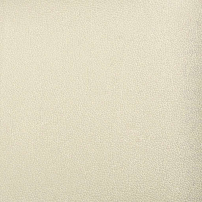  Chaise longue avec coussins en similicuir crème, Crème