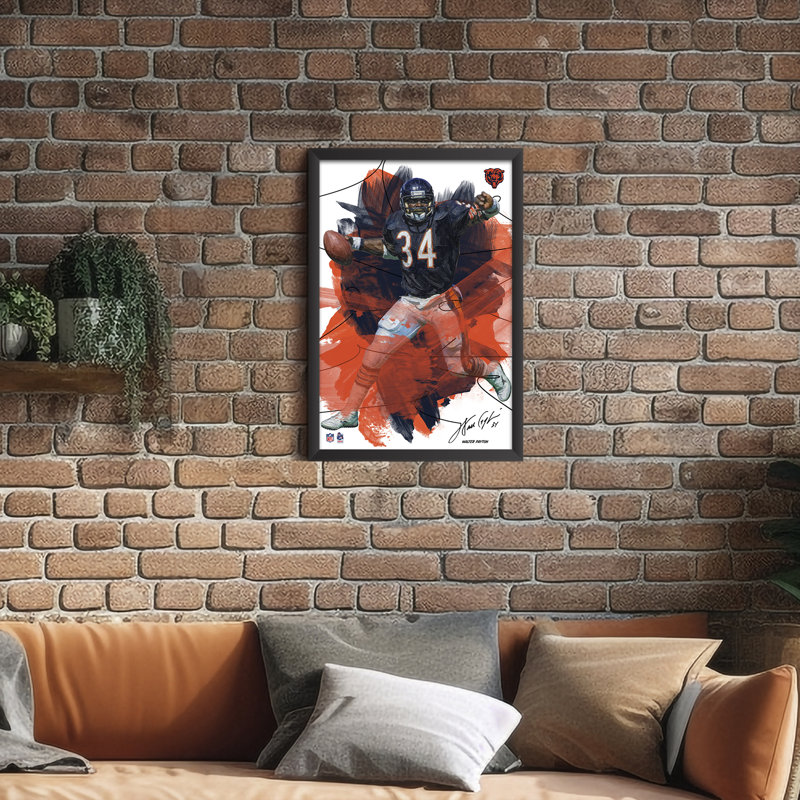 Art mural encadré «Sport Brush», par Donovan Mcnabb 05, Philadelphia Eagles, NFL Chicago Bears