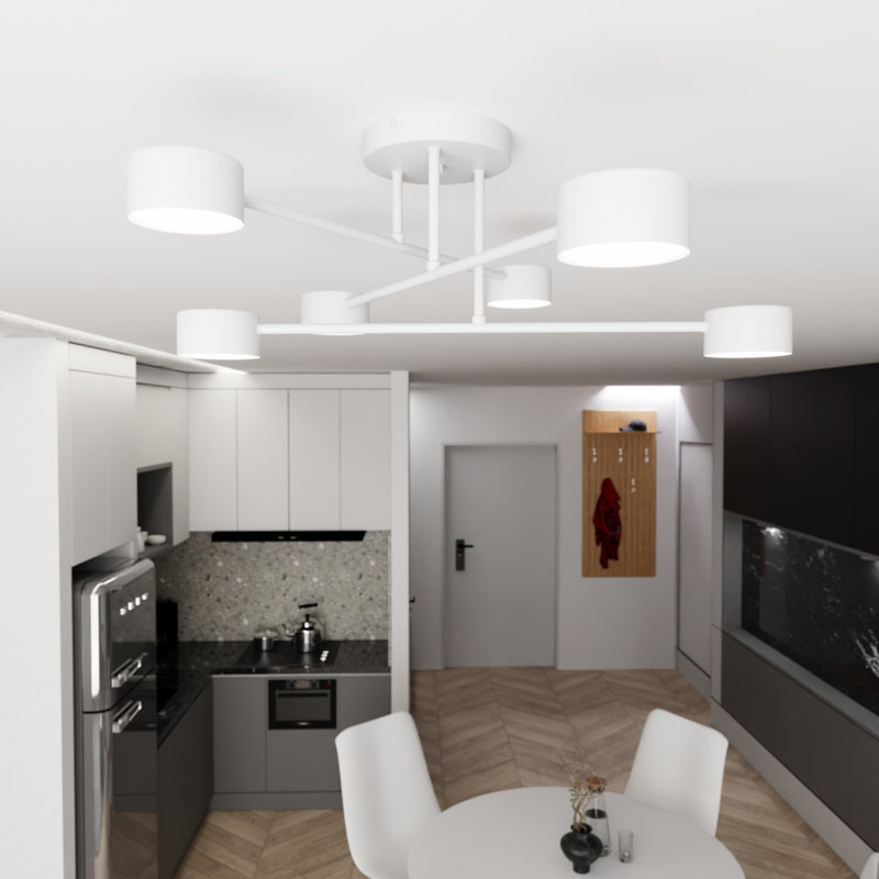 Eronim Chandelier, White