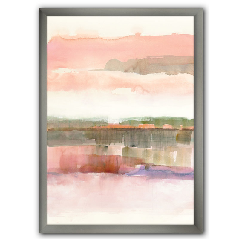 Influence de la ligne et de la couleur - Reproduction de photo sur toile, H 40 po x l 30 po x P 1,5 po, Cadre argenté