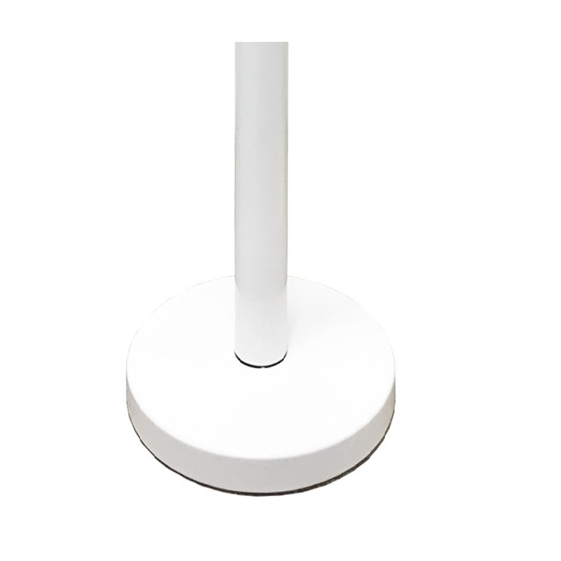 36" Retractable Belt Queue Safety Stanchion Barrier (6 Posts w/78" Belt+SF+W Receiver), White