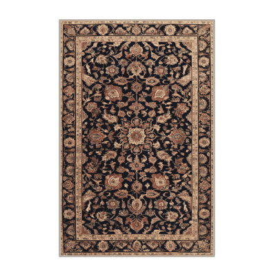 Machine Washable Persian Brown Area Rug