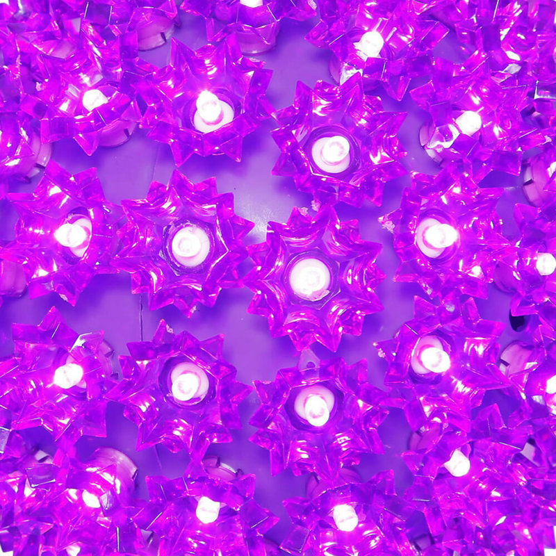 Starlight Sphere Ornament LED Light Sphere, Purple, 10" H x 10" W x 10" D