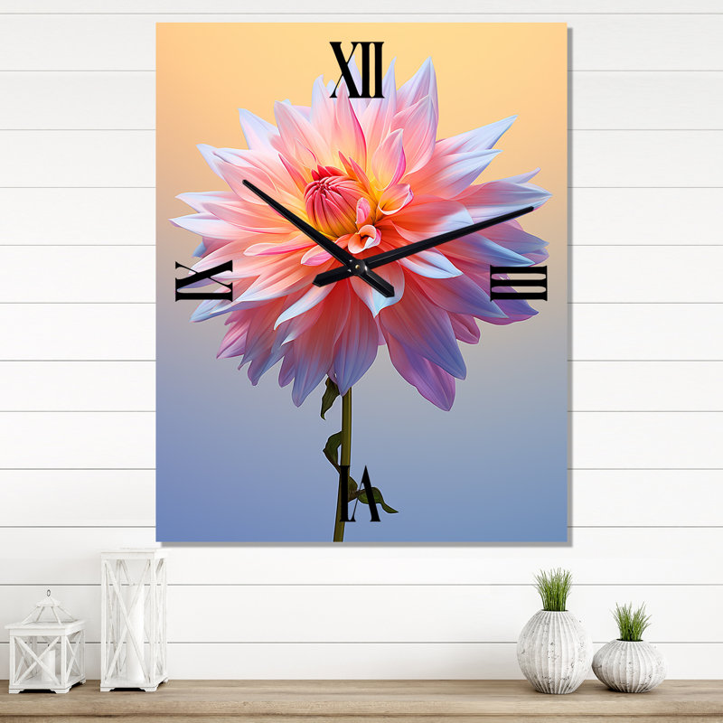 Horloge murale Camillah - Dahlia, Grand