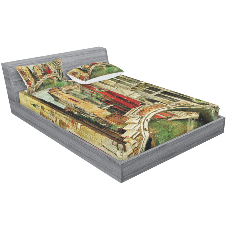 Microfiber Sheet Set, Queen Sheet Set with Fitted Sheet