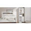 Armoire de rangement pour salle de bain avec 2 portes de grange et 1 tiroir, unité de rangement étroite, tablettes réglables-450521080