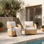Swivel Outdoor Lounge Chair with Cushions