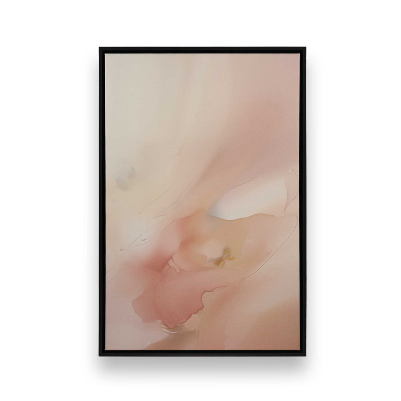 «Pastel Paradise Delight II», reproduction sur toile, Cadre flottant noir satiné, H 48,75 po x l 32,75 po x P 1,75 po