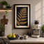Golden Fern Fronds Botanical - Wrapped Canvas-2112556190-2112556188