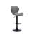 Enmond Swivel Adjustable Height Counter & Bar Stool with Metal Frame and Round Footrest, Faux Leather Counter Stool for Kitchen Island-1103858745