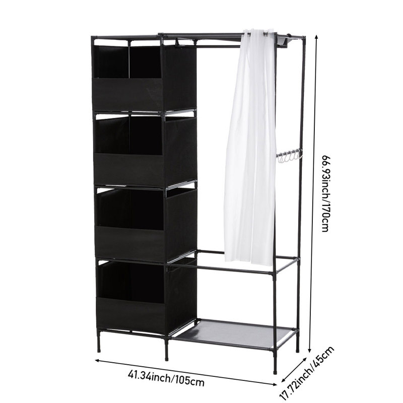 105cm Clothing Rack, Black