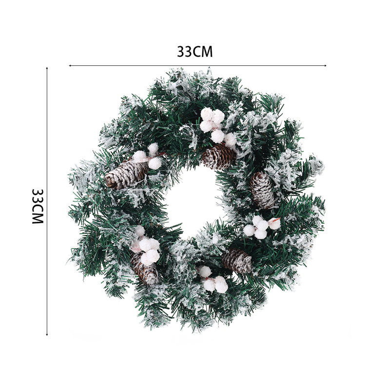Faux PVC 33cm Wreath