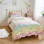 Rainbow Hearts Fleece Duvet Cover Set-88962078