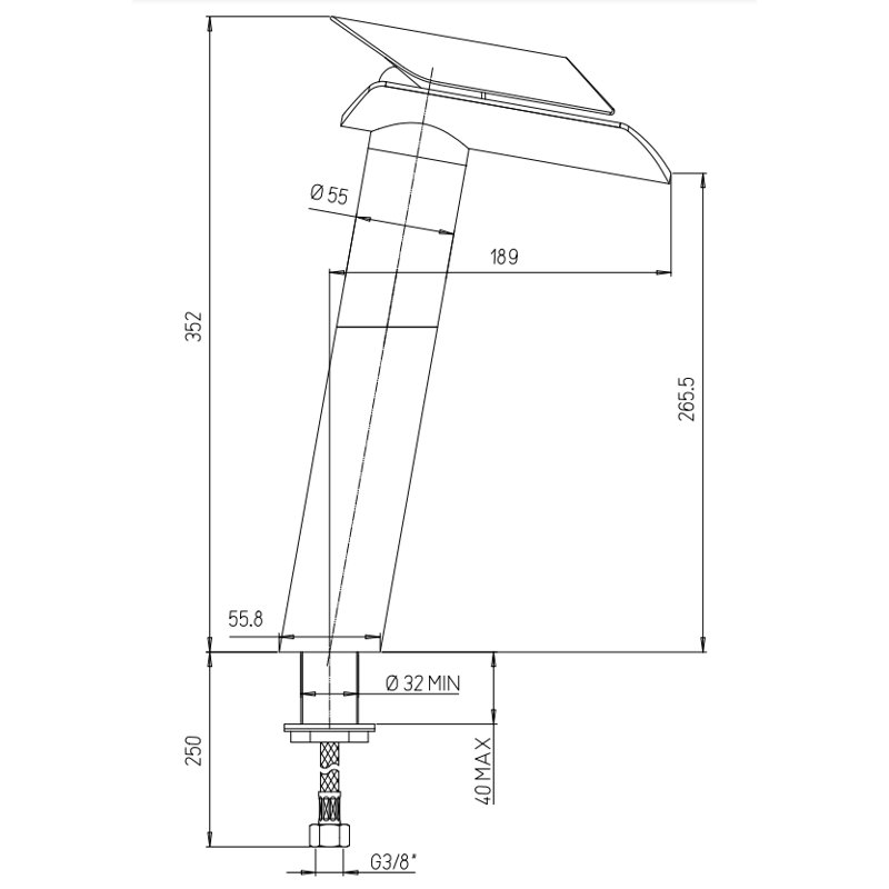 Piralla Morgana Kitchen Faucet