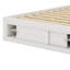 Lit plateforme avec tiroirs, cadre de lit en bois avec casier de rangement au pied de lit, sans tête de lit-945382118