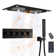Camino 28"X15" 4-Function Flush Mounted Thermostatic Shower System with LED Light and Bluetooth Music