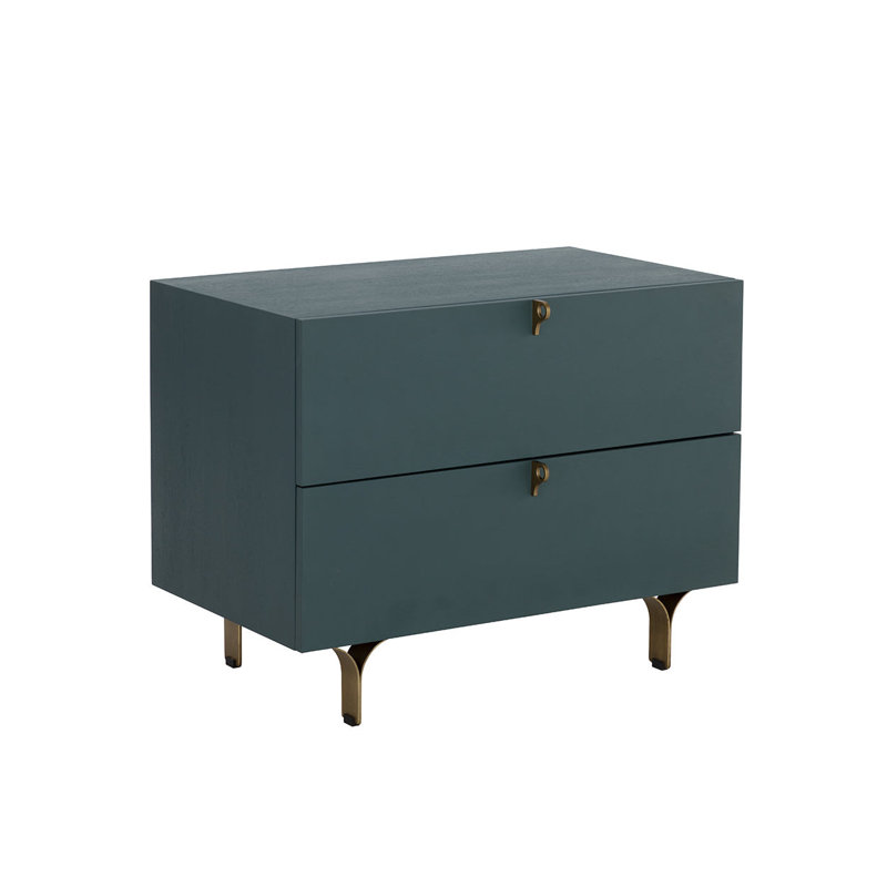 Mithush 30'' W Nightstand, Teal