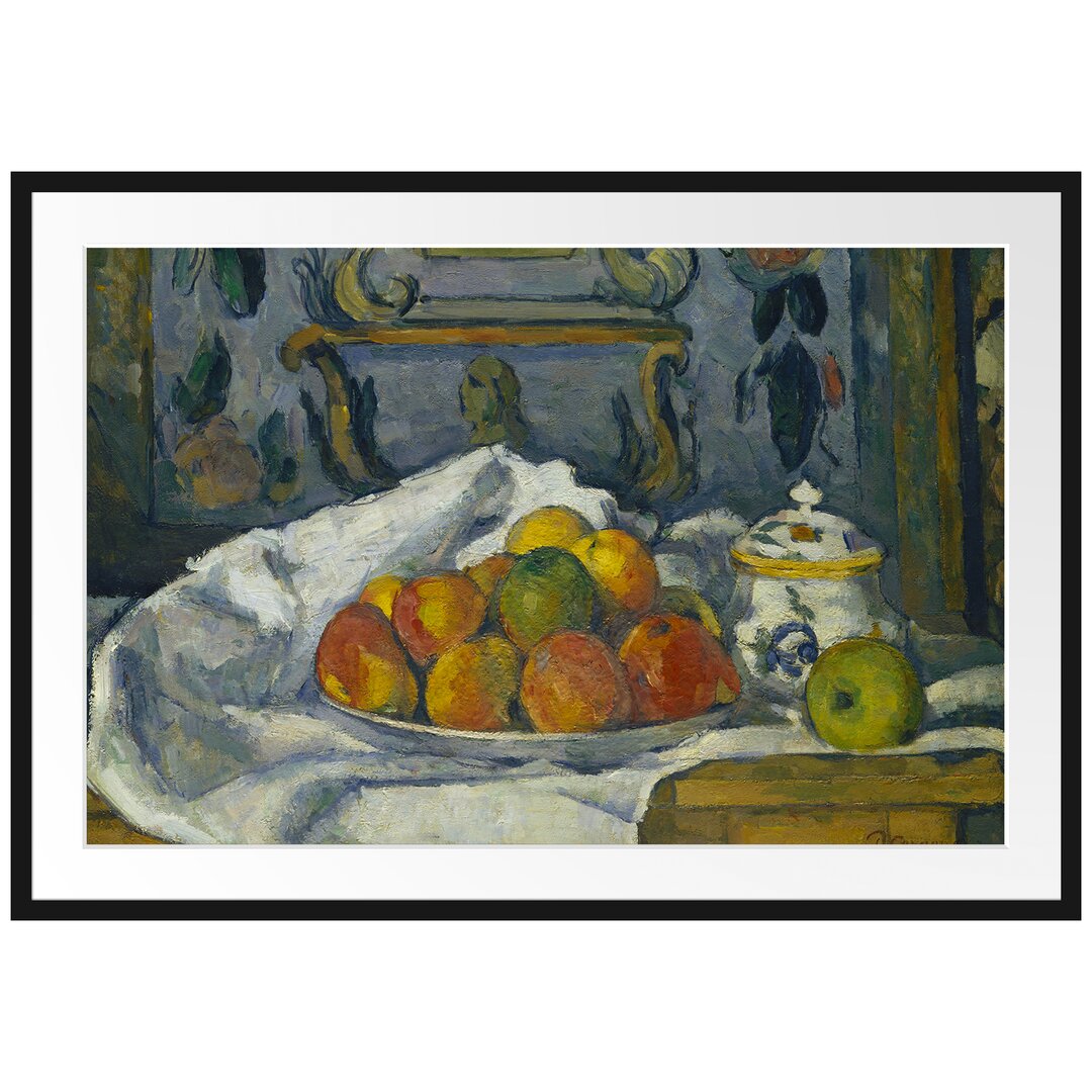 Gerahmter Kunstdruck Apple Plate von Paul Cezanne