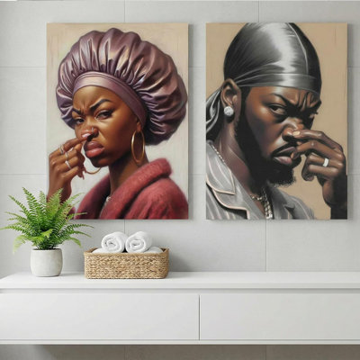 2 Piece Wrapped Canvas Wall Art