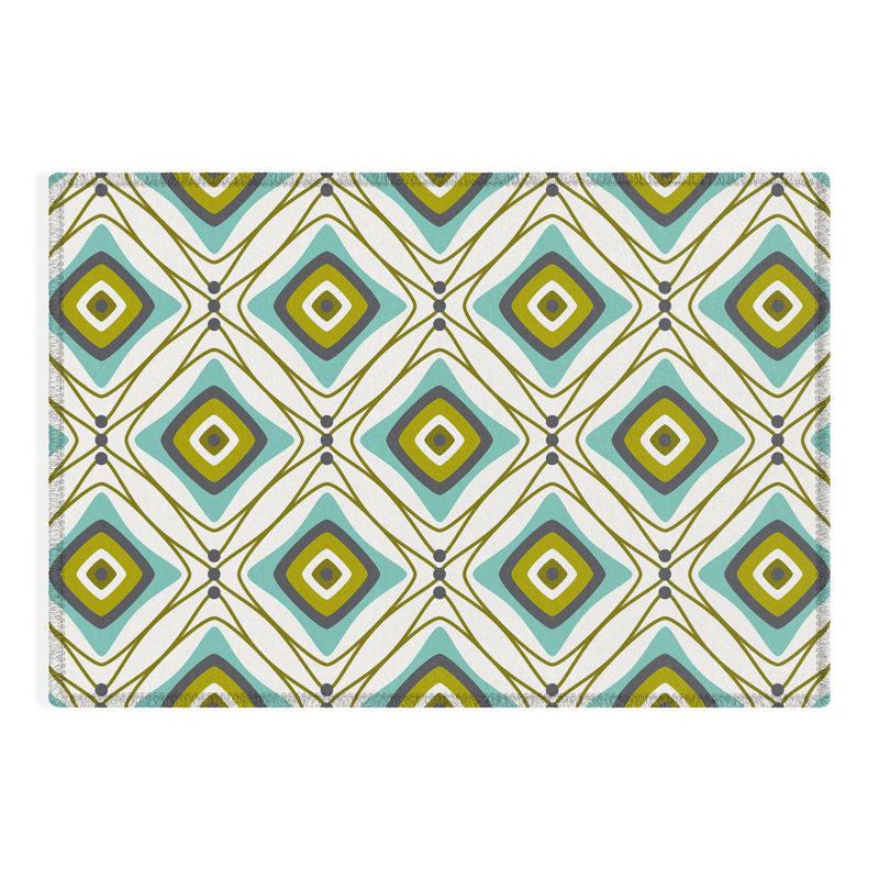 Tapis rectangulaire Iyanna avec envers antidérapant, Rectangle 2 pi x 3 pi