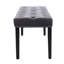 Banc rembourré en velours d'hévéa-131663162-131663153-131663158