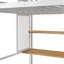 Lit mezzanine en métal avec garde-robe, bureau, tablettes de rangement