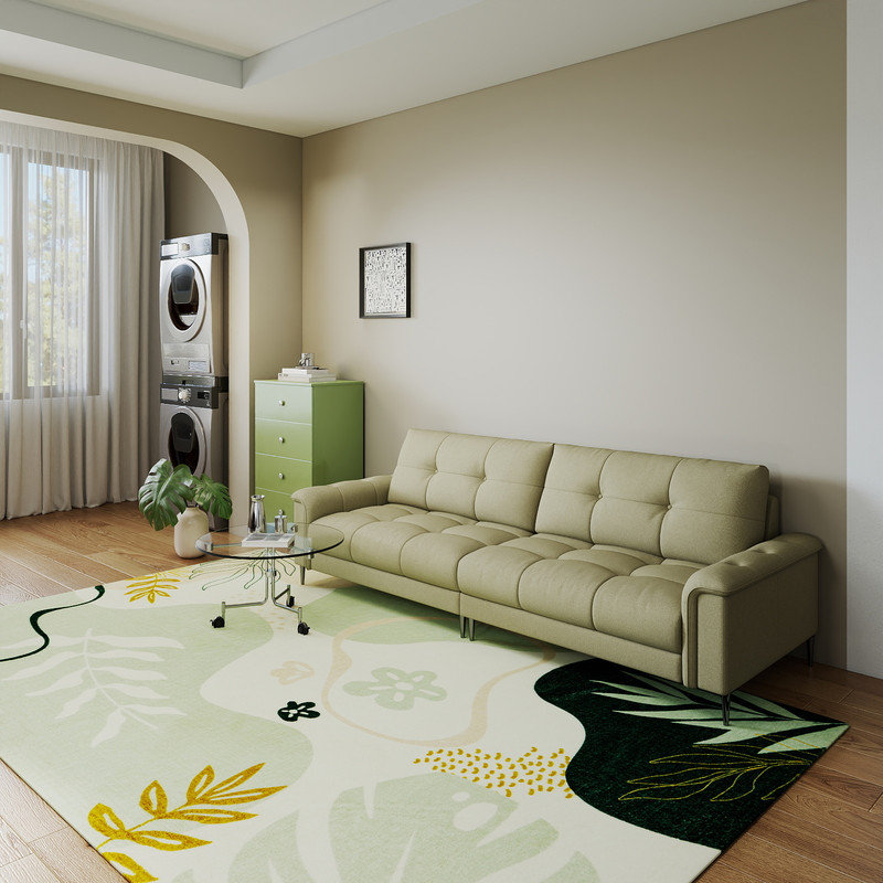 INS Style Abstract Botanical Pattern Rug