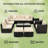 Wicker 10 - Person Modular Rattan Patio Conversation Set with Cushions-885295356
