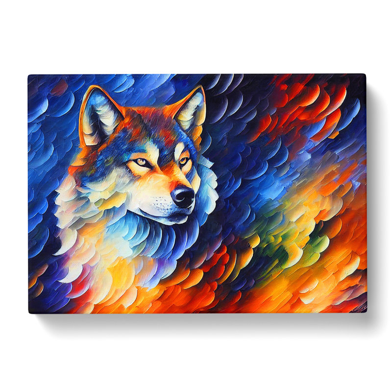 Wolf Painting Vol.5 Abstract - Wrapped Canvas, 40cm H x 60cm W x 3cm D