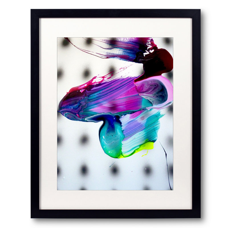SP02187 par Adrian NEGENBOR - Peinture, Papier avec cadre noir, H 20 po x l 16 po