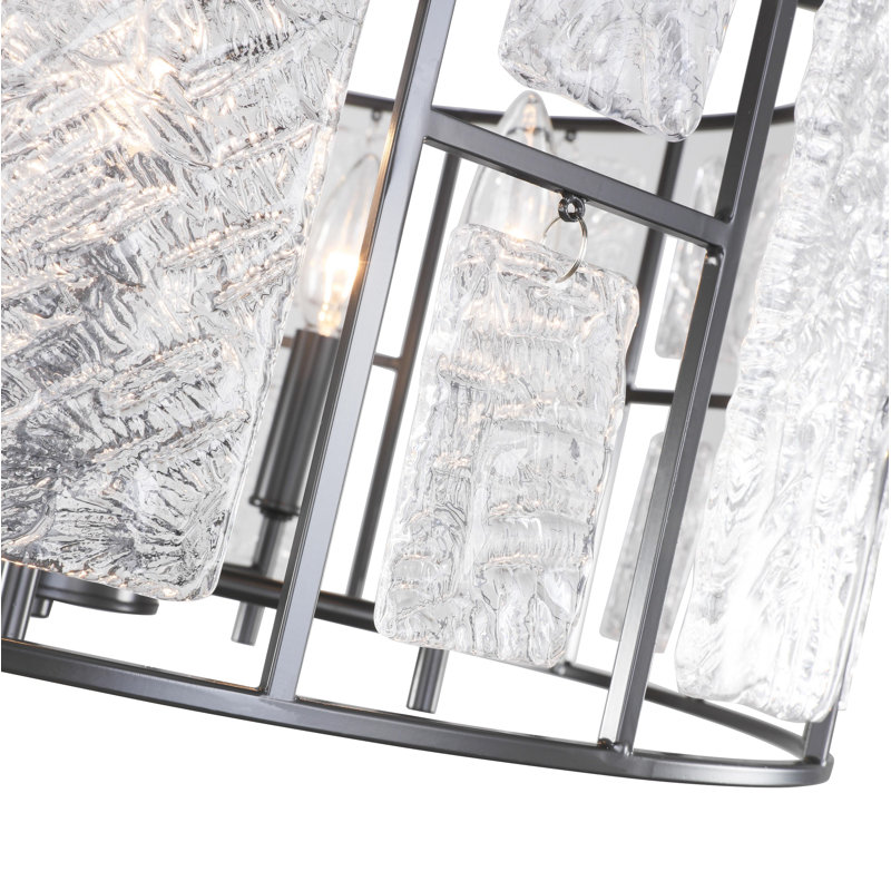 Lustree tambour 5 lumières unique Coldiron