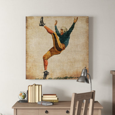 « rétro sports v », impression sur toile