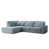 Light Blue Polyester/Chenille