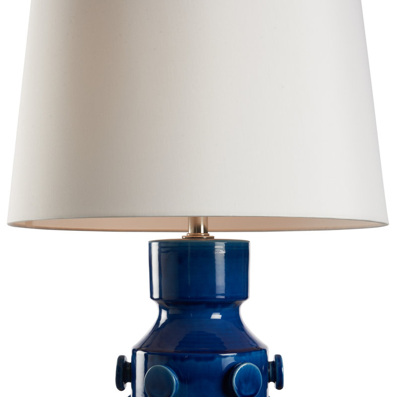 Ungaro Table Lamp, Dark Natural, Blue