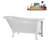 58" Streamlin Clawfoot Tub,Tray,Drain, Clawfeet-101628931-102219866