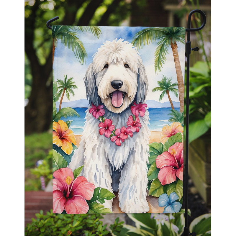 Drapeau de jardin en polyester double face H 15,5 po x l 11,25 po