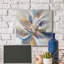 «Complexe abstraction gris orange coups de pinceau» par K. Nari - impression-881492532-881492531