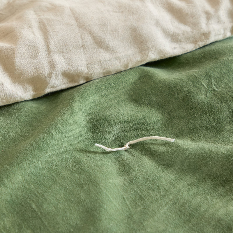 Edie Cotton Solid Colour Bedspread, Green