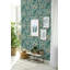 Wild Meadow Blue Botanical Wallpaper-129519602